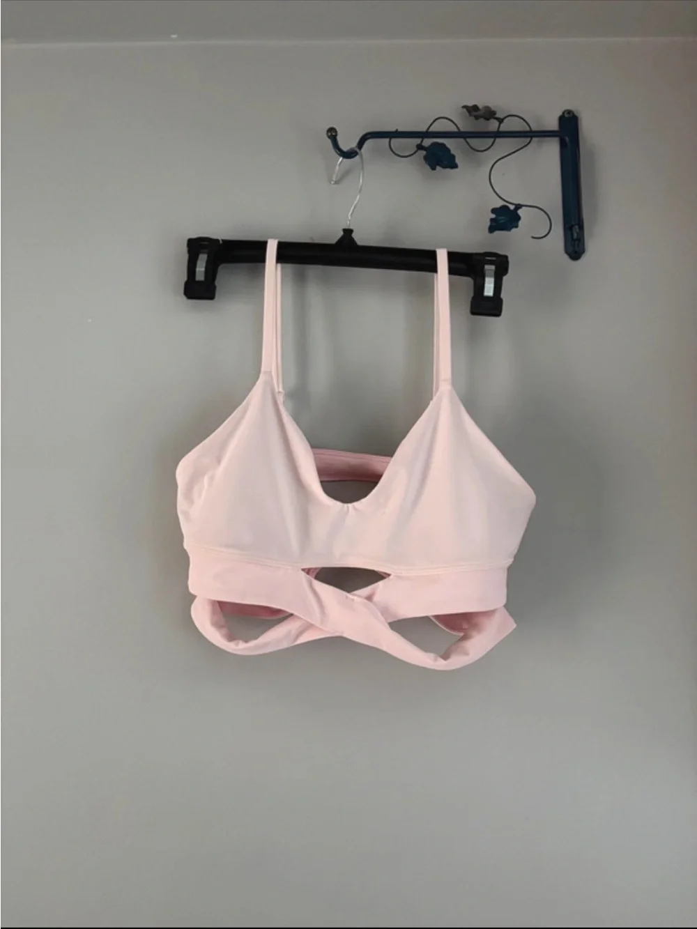 lululemon athletica Wrap-Front Light Pink Still Now Bra